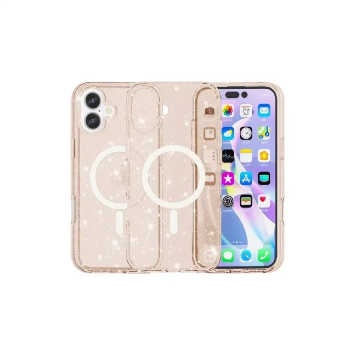 BUĞZ İphone 16 Plus Kılıf  Magsafe Kapak - Turuncu