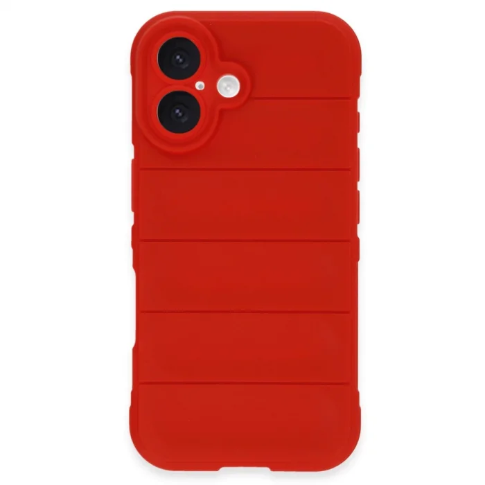 BUĞZ İphone 16 Plus Kılıf Optimum Silikon - Kırmızı
