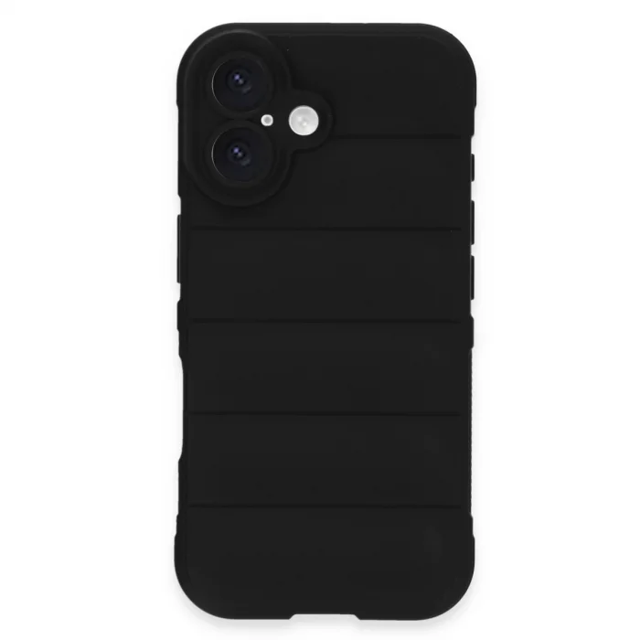 BUĞZ İphone 16 Plus Kılıf Optimum Silikon - Siyah