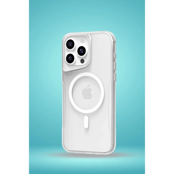 BUĞZ İphone 16 Plus Kılıf Pc Poso Magsafe Kapak - Şeffaf
