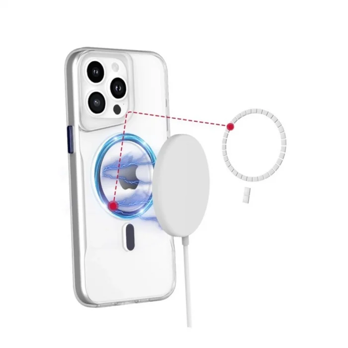 BUĞZ İphone 16 Plus Kılıf Pc Poso Magsafe Kapak - Şeffaf