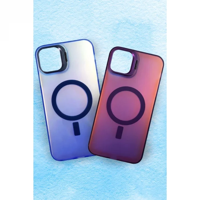 BUĞZ İphone 16 Plus Kılıf Primera Magsafe Standlı Kapak - Beyaz