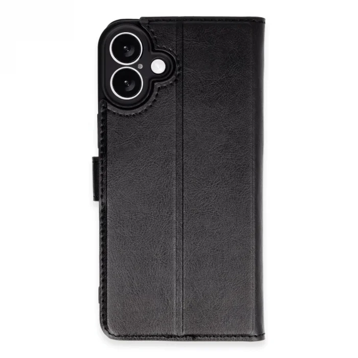 BUĞZ İphone 16 Plus Kılıf Trend S Plus Kapaklı Kılıf - Siyah
