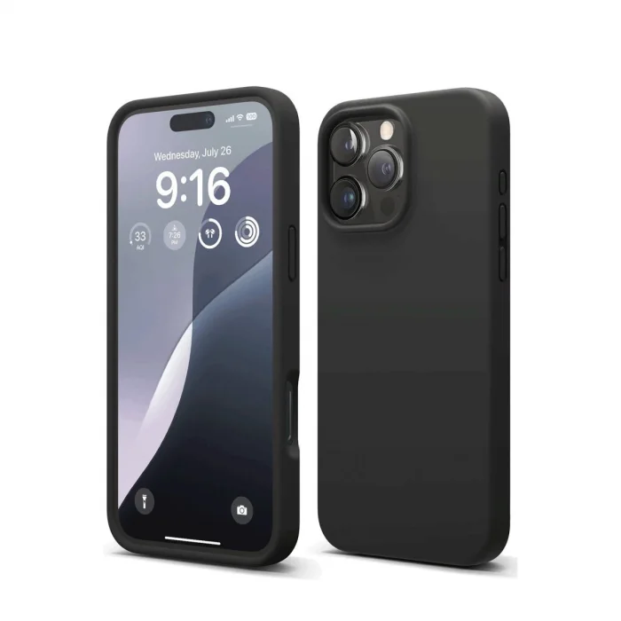 BUĞZ İphone 16 Pro Kılıf First Silikon - Siyah