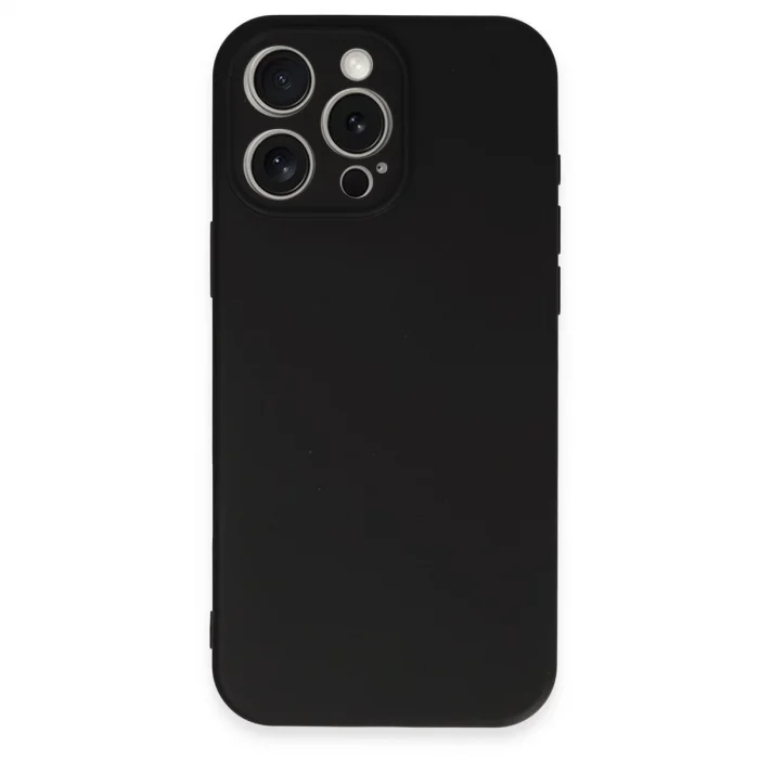 BUĞZ İphone 16 Pro Kılıf First Silikon - Siyah