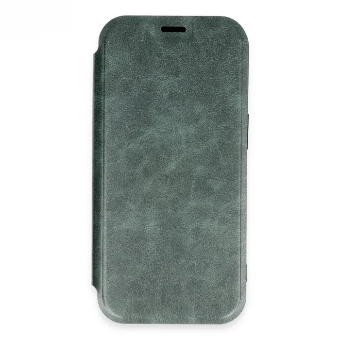 BUĞZ İphone 16 Pro Kılıf Flip Cover - Koyu Yeşil