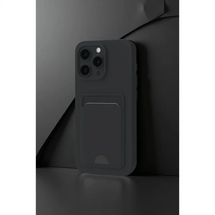 BUĞZ İphone 16 Pro Kılıf Kelvin Kartvizitli Silikon - Lacivert