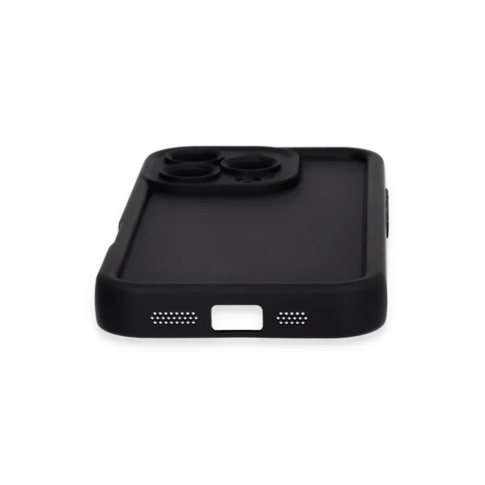 BUĞZ İphone 16 Pro Kılıf Viera Silikon - Siyah