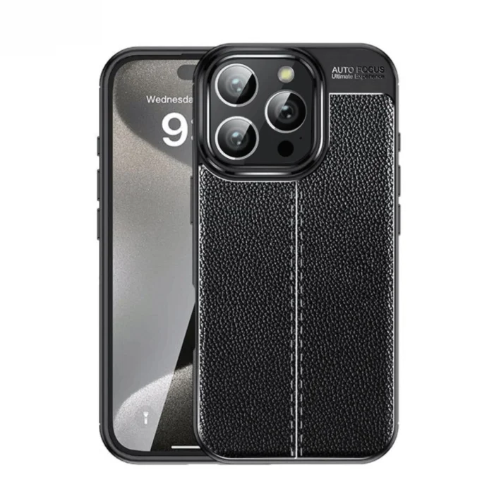 BUĞZ İphone 16 Pro Max Kılıf Auto Focus Kapak - Siyah