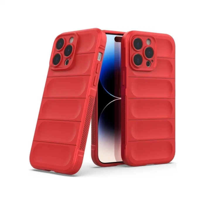 BUĞZ İphone 16 Pro Max Kılıf Optimum Silikon - Kırmızı