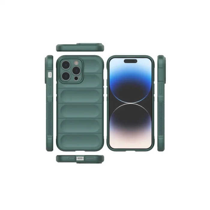 BUĞZ İphone 16 Pro Max Kılıf Optimum Silikon - Koyu Yeşil