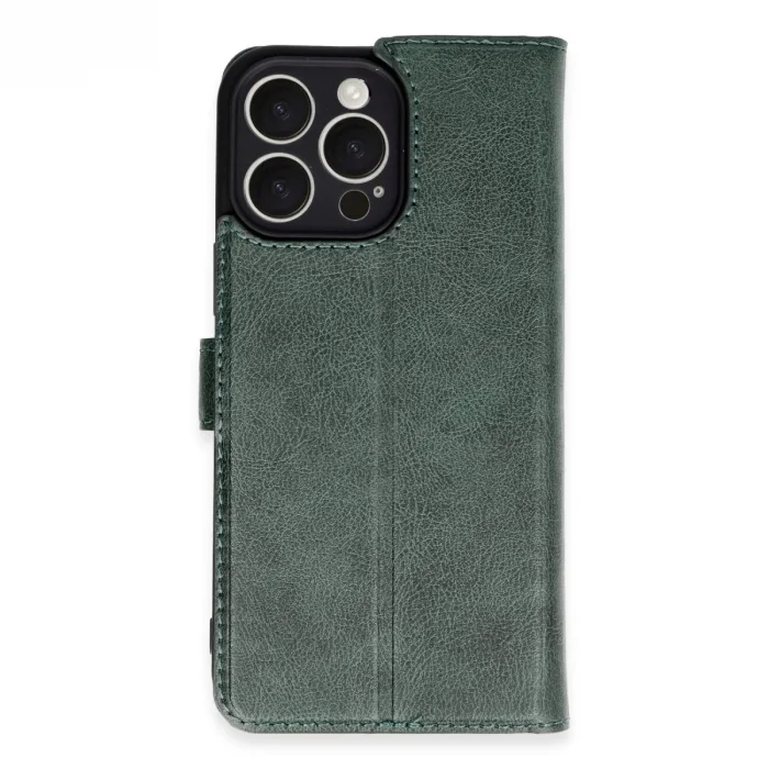 BUĞZ İphone 16 Pro Max Kılıf Trend S Plus Kapaklı Kılıf - Yeşil