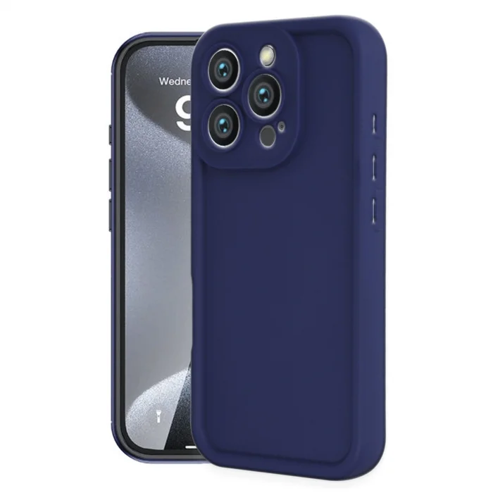 BUĞZ İphone 16 Pro Max Kılıf Viera Silikon - Lacivert