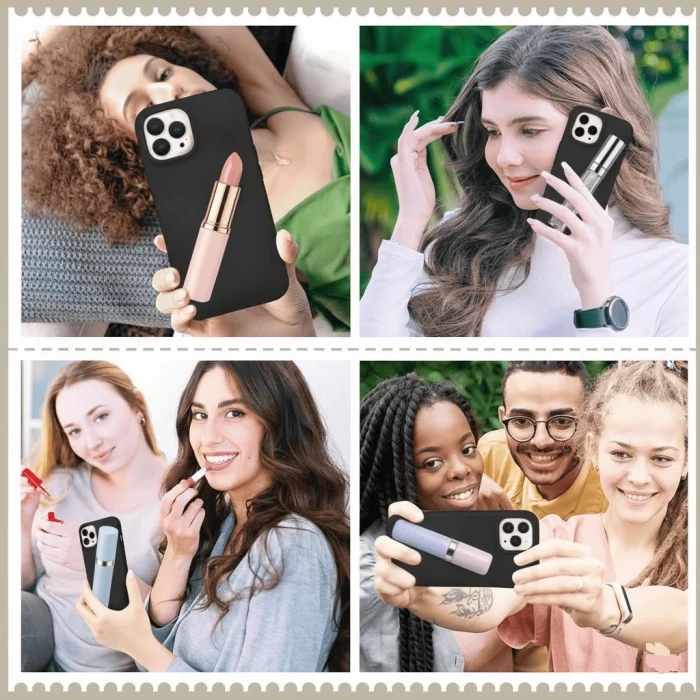 BUĞZ iPhone 16 Pro Max Lip Gloss Kılıf Siyah