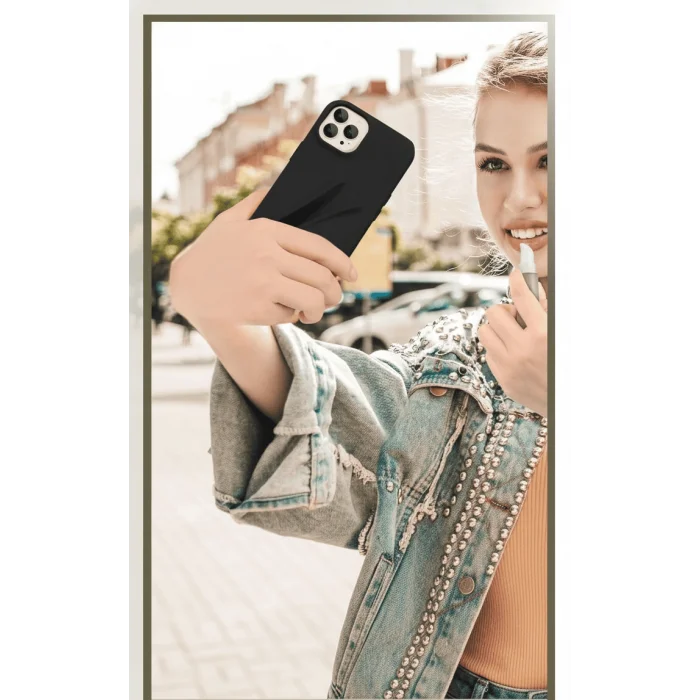 BUĞZ iPhone 16 Pro Max Lip Gloss Kılıf Siyah