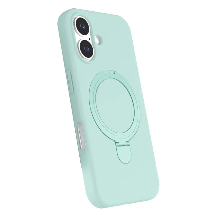 BUĞZ İphone 16 Regal Magsafe Standlı Kapak - Su Yeşili