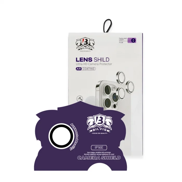 BUĞZ İphone 16e Bilvis Titan Kamera Lens - Beyaz