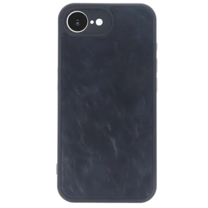 BUĞZ İphone 16e Kılıf Aras Deri Kapak - Lacivert