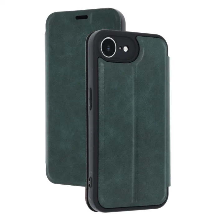 BUĞZ İphone 16e Kılıf Flip Cover - Koyu Yeşil