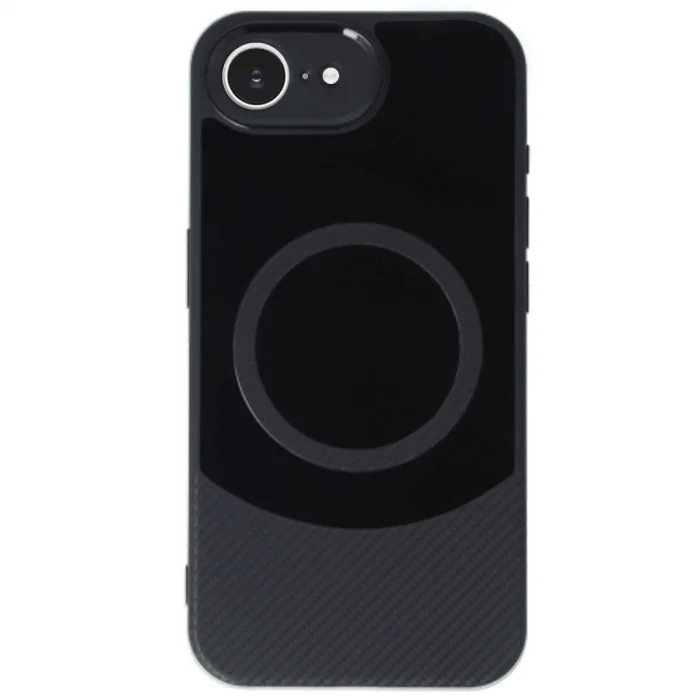 BUĞZ İphone 16e Kılıf Maya Karbon Kapak - Siyah