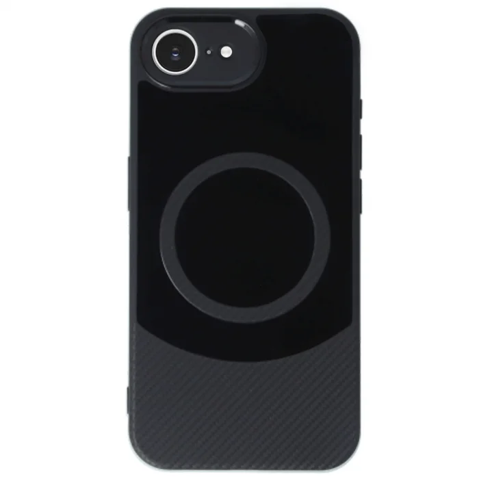 BUĞZ İphone 16e Kılıf Maya Karbon Kapak - Siyah