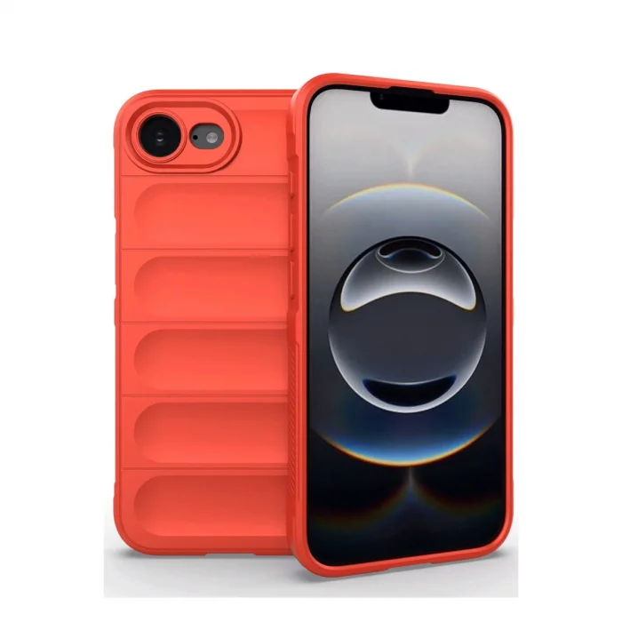 BUĞZ İphone 16e Kılıf Optimum Silikon - Kırmızı