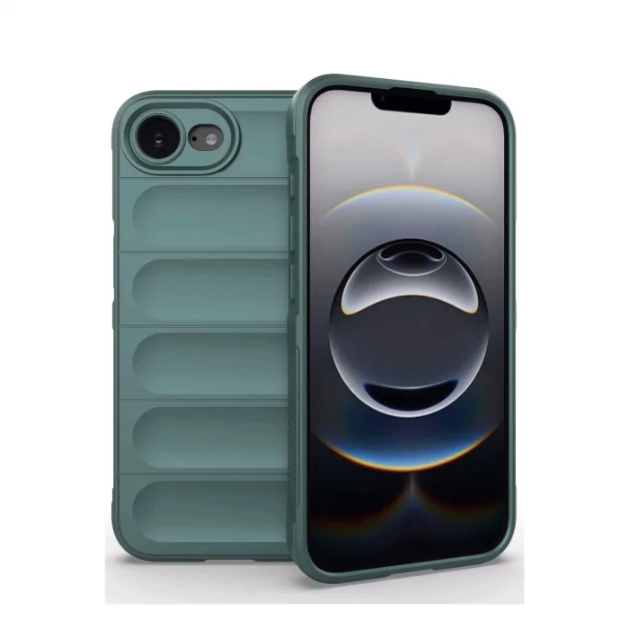 BUĞZ İphone 16e Kılıf Optimum Silikon - Koyu Yeşil