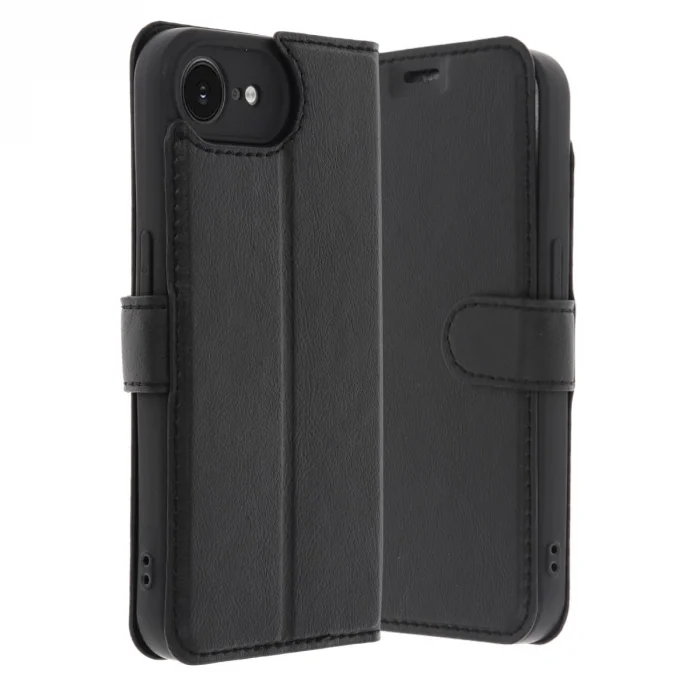 BUĞZ İphone 16e Kılıf Trend S Plus Kapaklı Kılıf - Siyah