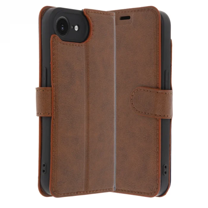 BUĞZ İphone 16e Kılıf Trend S Plus Kapaklı Kılıf - Taba