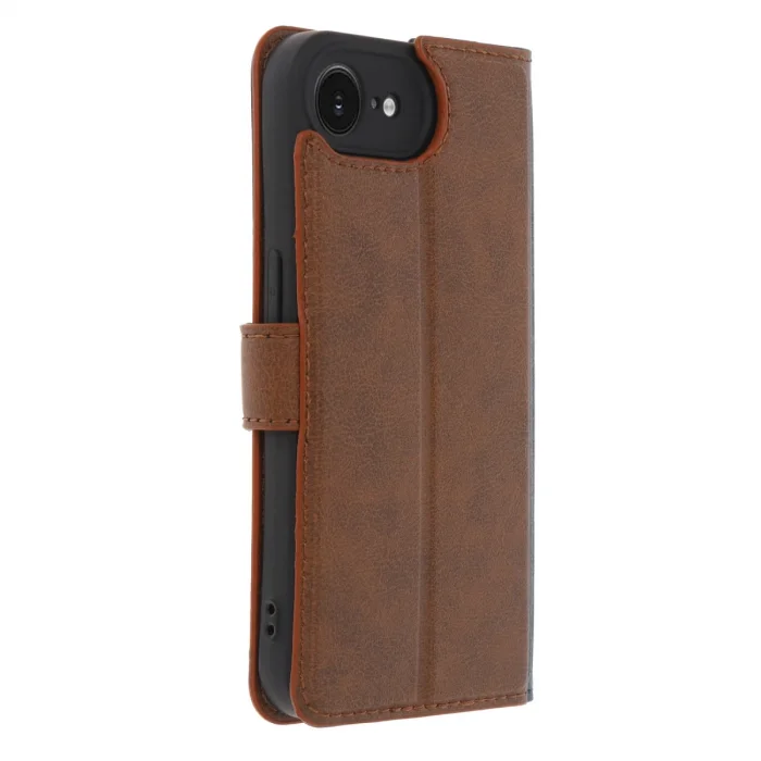 BUĞZ İphone 16e Kılıf Trend S Plus Kapaklı Kılıf - Taba