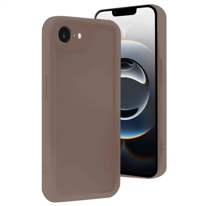 BUĞZ İphone 16e Kılıf Viera Silikon - Kahverengi