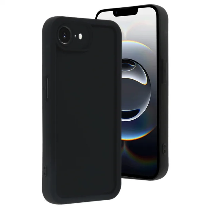 BUĞZ İphone 16e Kılıf Viera Silikon - Siyah