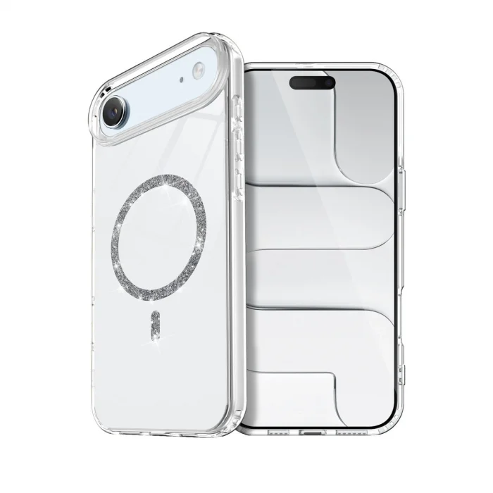 BUĞZ İphone 17 Air Live Diamond Magsafe Kapak - Şeffaf