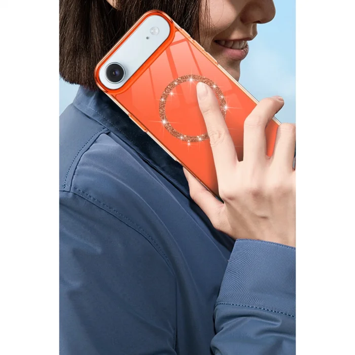 BUĞZ İphone 17 Air Live Diamond Magsafe Kapak - Yeşil