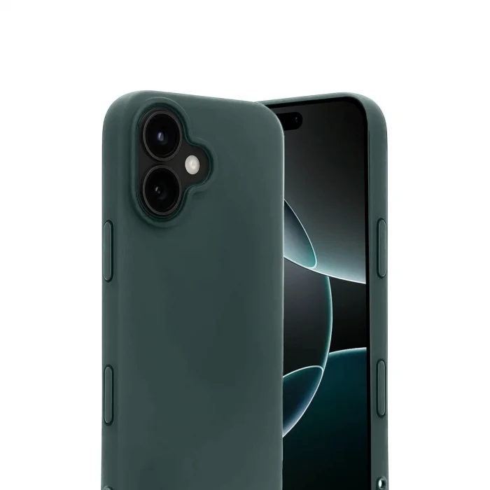 BUĞZ İphone 17 First Silikon - Koyu Yeşil