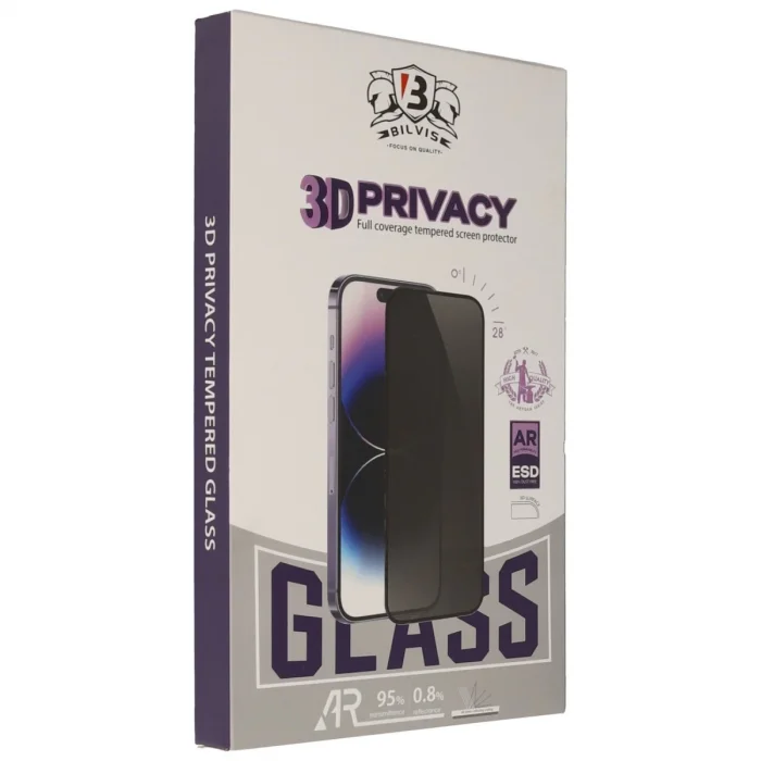 BUĞZ İphone 17 Pro Bilvis 3d Hayalet Cam Ekran Koruyucu