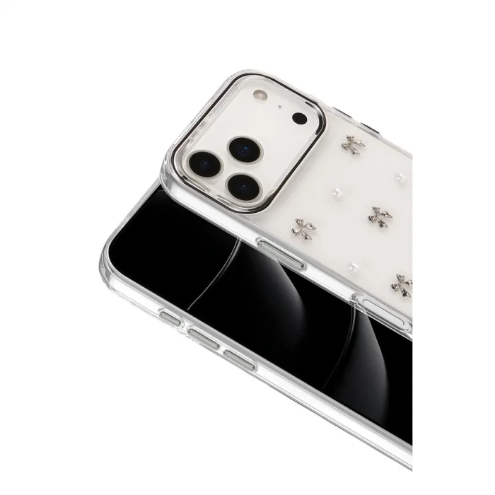 BUĞZ İphone 17 Pro Fiyonk Desenli Kapak - Desen 8