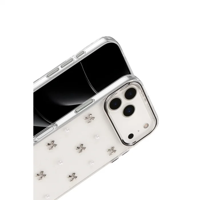 BUĞZ İphone 17 Pro Fiyonk Desenli Kapak - Desen 8