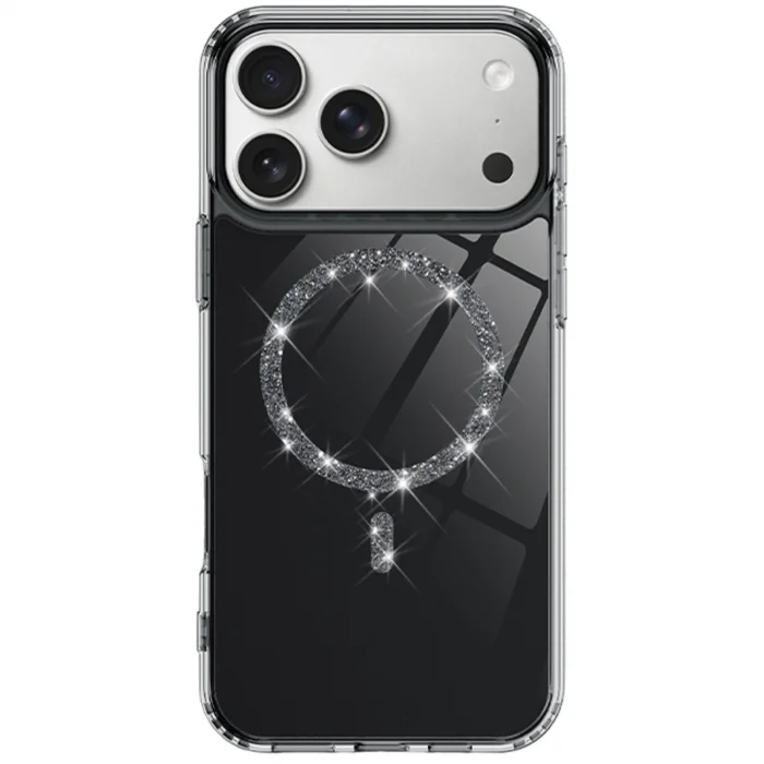 BUĞZ İphone 17 Pro Live Diamond Magsafe Kapak - Siyah