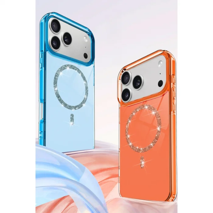 BUĞZ İphone 17 Pro Live Diamond Magsafe Kapak - Yeşil