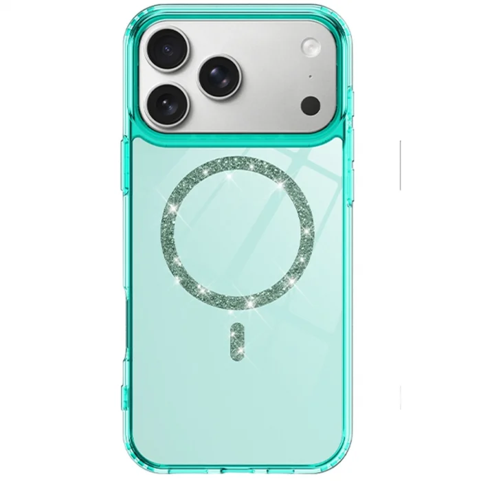 BUĞZ İphone 17 Pro Max Live Diamond Magsafe Kapak - Yeşil