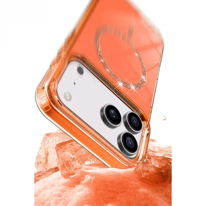 BUĞZ İphone 17 Pro Max Live Diamond Magsafe Kapak - Yeşil