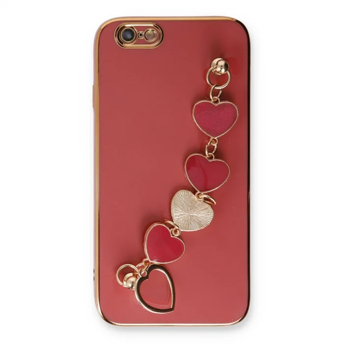 BUĞZ İphone 6 Kılıf Esila Silikon - Kırmızı