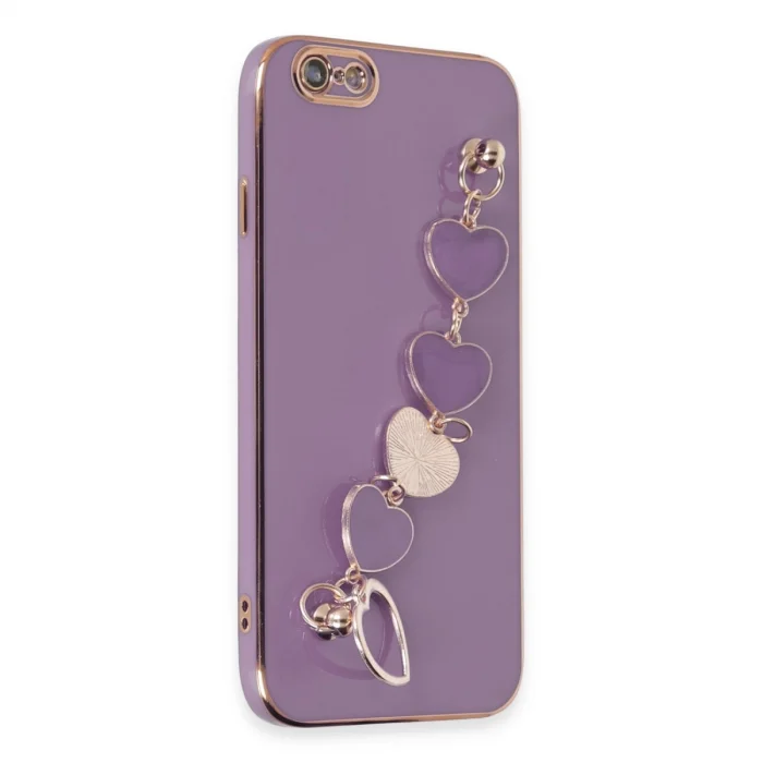 BUĞZ İphone 6 Kılıf Esila Silikon - Mor