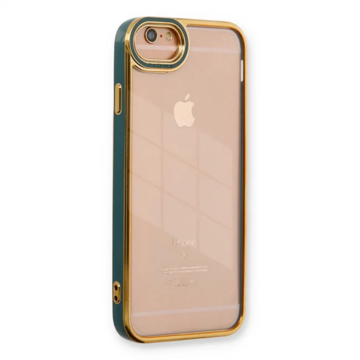 BUĞZ İphone 6 Kılıf Liva Lens Silikon - Yeşil