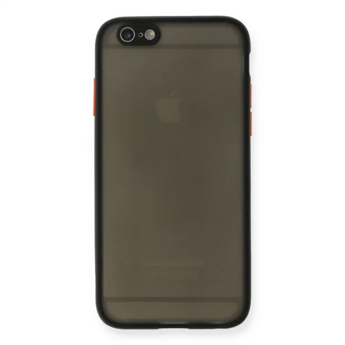 BUĞZ İphone 6 Kılıf Montreal Silikon Kapak - Siyah