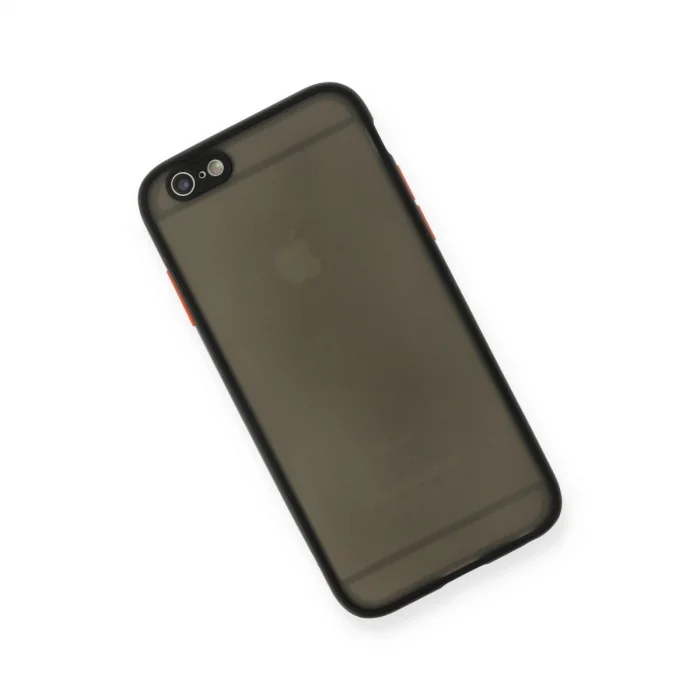 BUĞZ İphone 6 Kılıf Montreal Silikon Kapak - Siyah