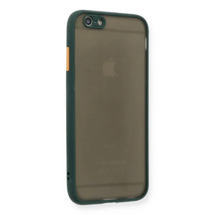 BUĞZ İphone 6 Kılıf Montreal Silikon Kapak - Yeşil