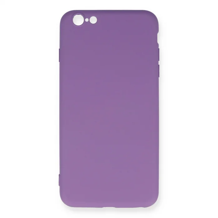 BUĞZ İphone 6 Plus Kılıf Nano İçi Kadife Silikon - Mor