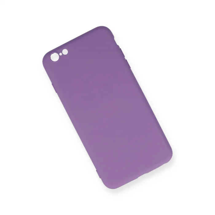 BUĞZ İphone 6 Plus Kılıf Nano İçi Kadife Silikon - Mor